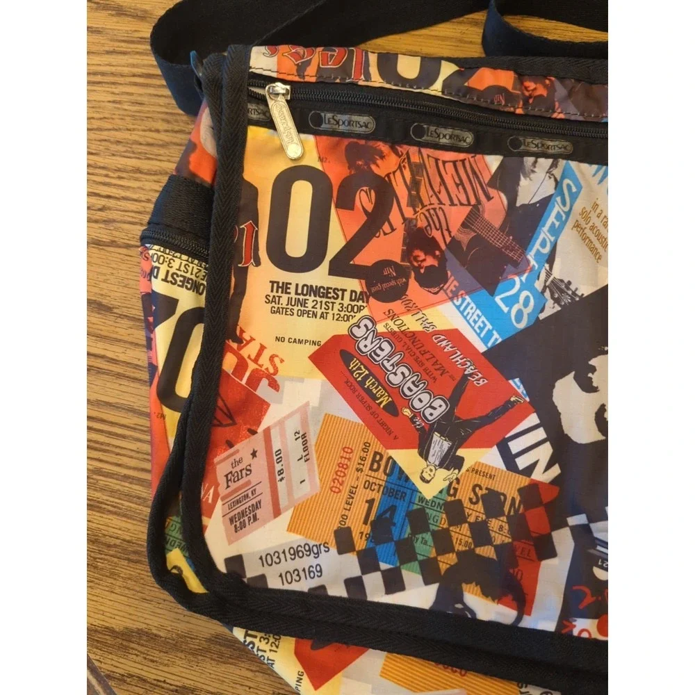 Lesportsac Messenger Bag Music Artists Concert Band Artist Print‎